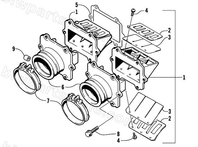 REED VALVE ASSEMBLY diagram