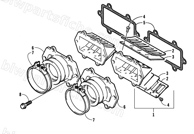 REED VALVE ASSEMBLY diagram