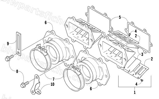 REED VALVE ASSEMBLY diagram