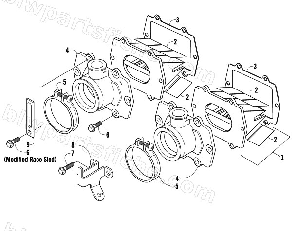 REED VALVE ASSEMBLY diagram