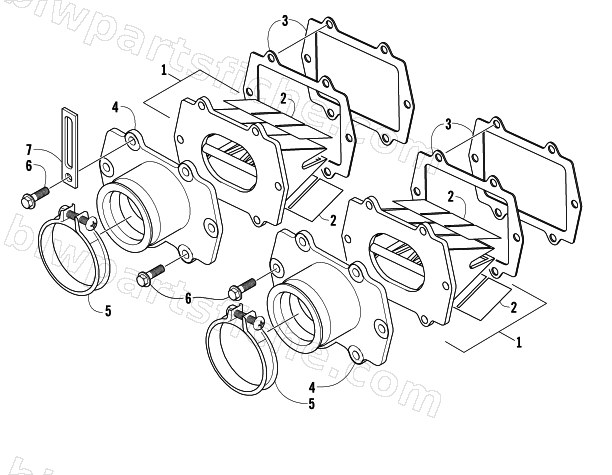 REED VALVE ASSEMBLY diagram