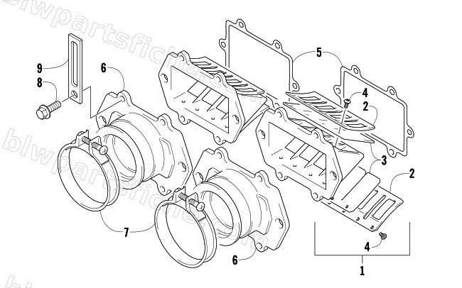 REED VALVE ASSEMBLY diagram