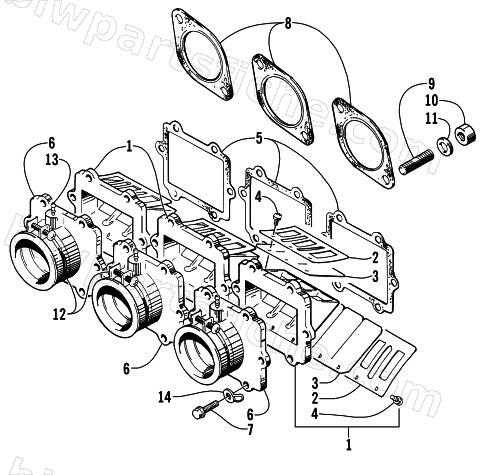 REED VALVE ASSEMBLY diagram