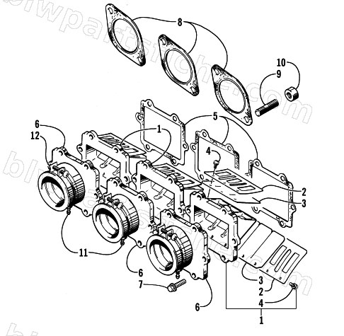 REED VALVE ASSEMBLY diagram