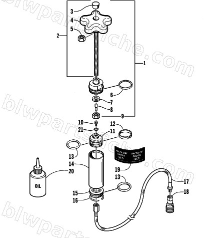 REMOTE SHOCK LIMITER ASSEMBLY (LE-C) diagram