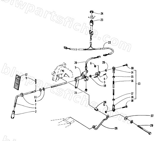 REVERSE SHIFT LEVER ASSEMBLY diagram