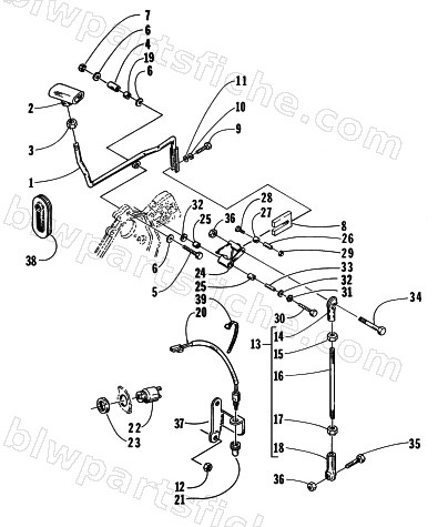 REVERSE SHIFT LEVER ASSEMBLY diagram