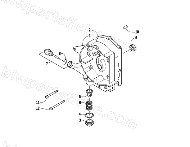 RIGHT CRANKCASE COVER ASSEMBLY diagram