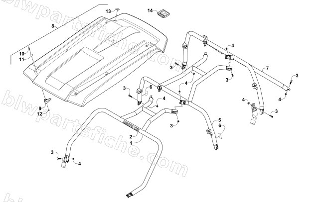 ROPS ASSEMBLY diagram