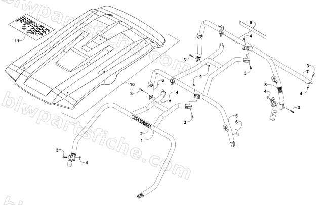 ROPS ASSEMBLY diagram