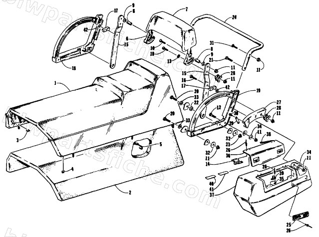 SEAT AND BACKREST ASSEMBLIES diagram