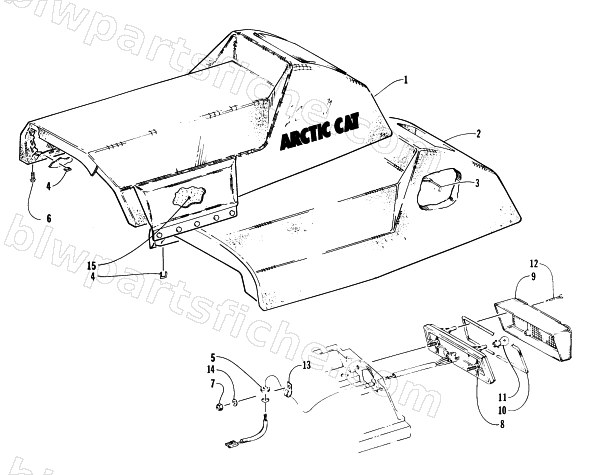 SEAT AND TAILLIGHT ASSEMBLIES diagram