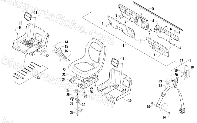 SEAT ASSEMBLY diagram