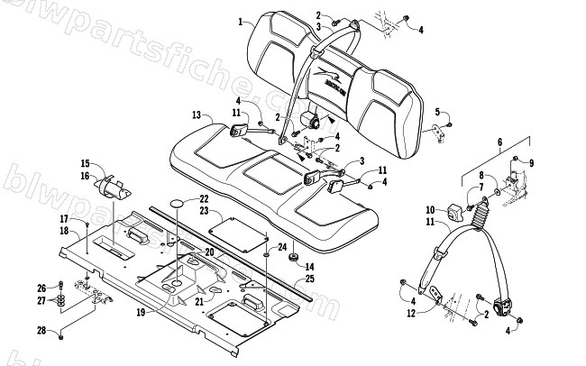 SEAT ASSEMBLY diagram