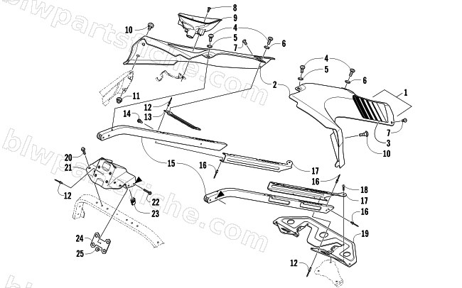SEAT SUPPORT ASSEMBLY diagram