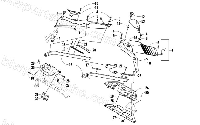 SEAT SUPPORT ASSEMBLY diagram