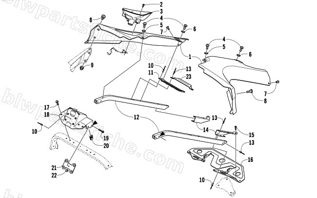 SEAT SUPPORT ASSEMBLY diagram