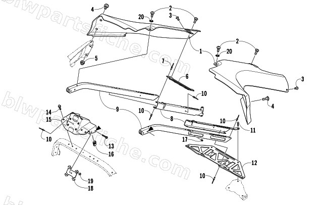 SEAT SUPPORT ASSEMBLY diagram