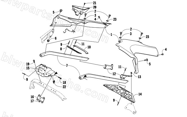 SEAT SUPPORT ASSEMBLY diagram