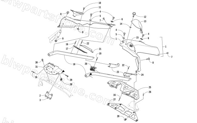 SEAT SUPPORT ASSEMBLY diagram