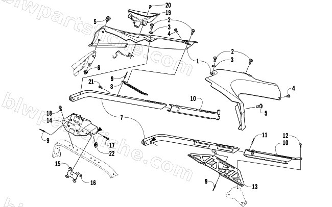 SEAT SUPPORT ASSEMBLY diagram