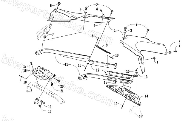 SEAT SUPPORT ASSEMBLY diagram