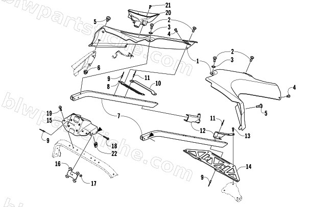 SEAT SUPPORT ASSEMBLY diagram