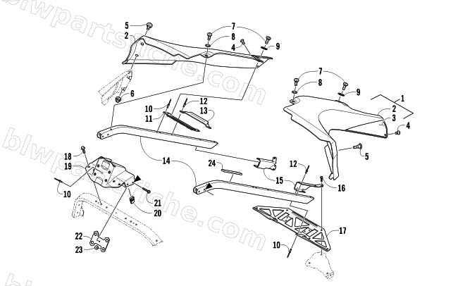 SEAT SUPPORT ASSEMBLY diagram
