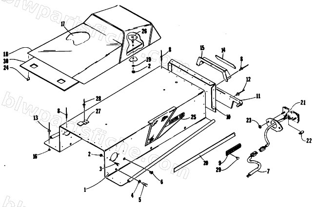 SEAT, TUNNEL, AND TAILIGHT diagram