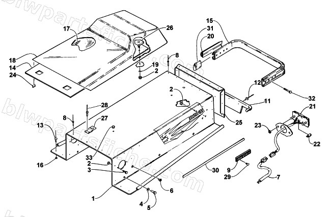 SEAT, TUNNEL, AND TAILLIGHT diagram