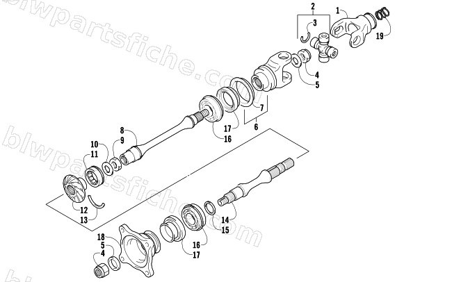 SECONDARY DRIVE ASSEMBLY diagram
