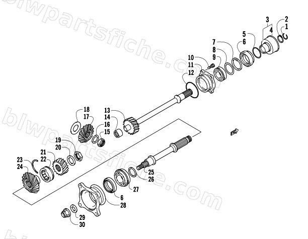 SECONDARY DRIVE ASSEMBLY diagram
