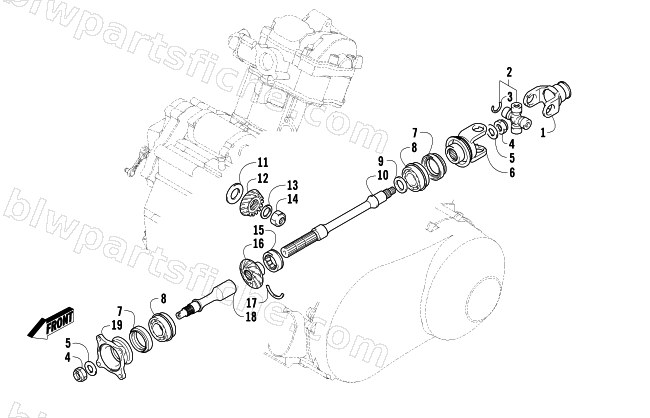 SECONDARY DRIVE ASSEMBLY diagram