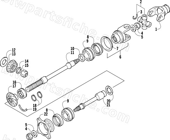 SECONDARY DRIVE ASSEMBLY diagram