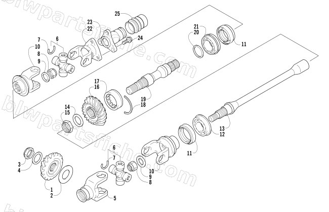 SECONDARY DRIVE ASSEMBLY diagram