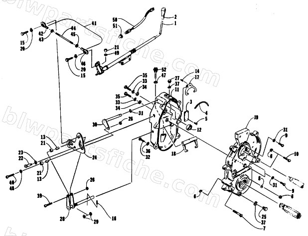 SHIFT LEVER AND DROPCASE ASSEMBLY diagram