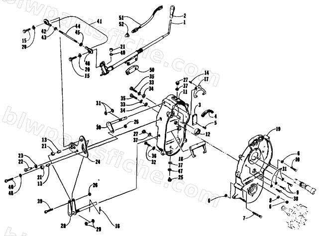 SHIFT LEVER AND DROPCASE ASSEMBLY diagram