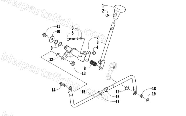 SHIFT LEVER ASSEMBLY diagram