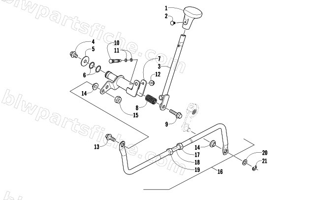 SHIFT LEVER ASSEMBLY diagram