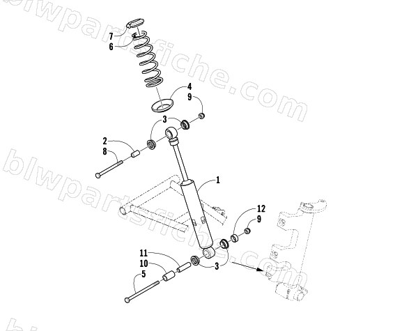 SHOCK ABSORBER ASSEMBLY diagram