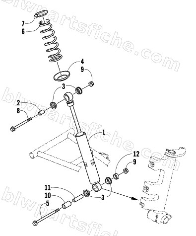 SHOCK ABSORBER ASSEMBLY diagram