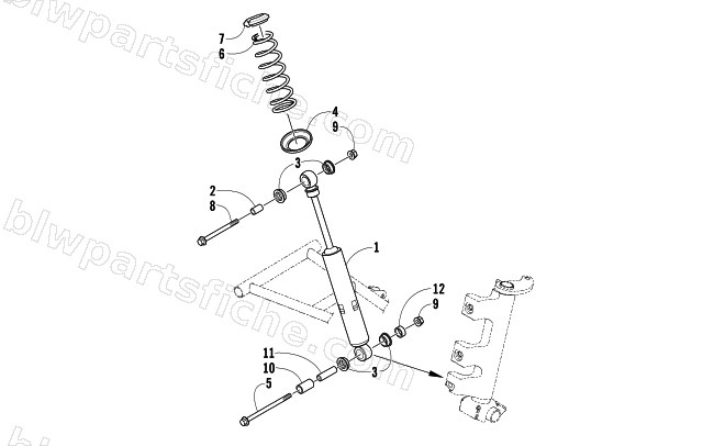 SHOCK ABSORBER ASSEMBLY diagram