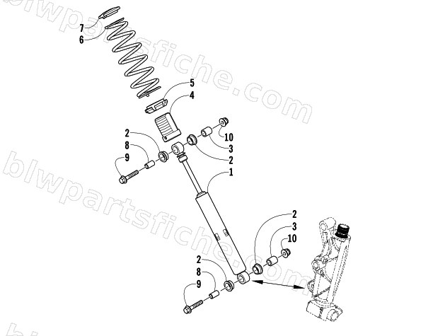 SHOCK ABSORBER ASSEMBLY diagram