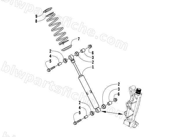 SHOCK ABSORBER ASSEMBLY diagram