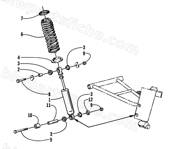 SHOCK ABSORBER ASSEMBLY diagram