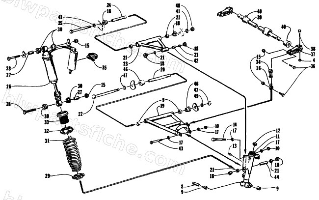 SKI AND FRONT SUSPENSION diagram