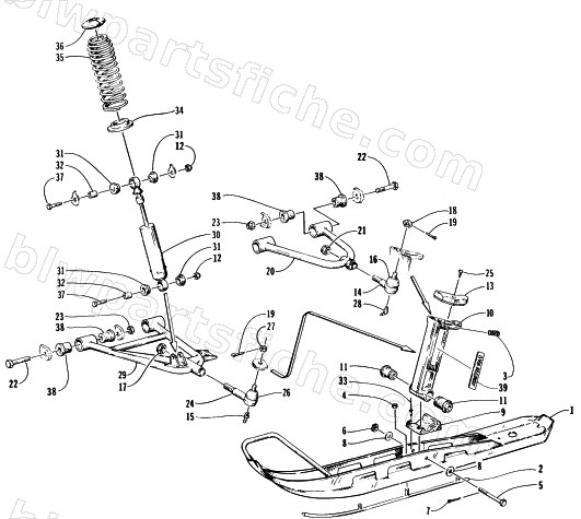 SKI AND FRONT SUSPENSION diagram