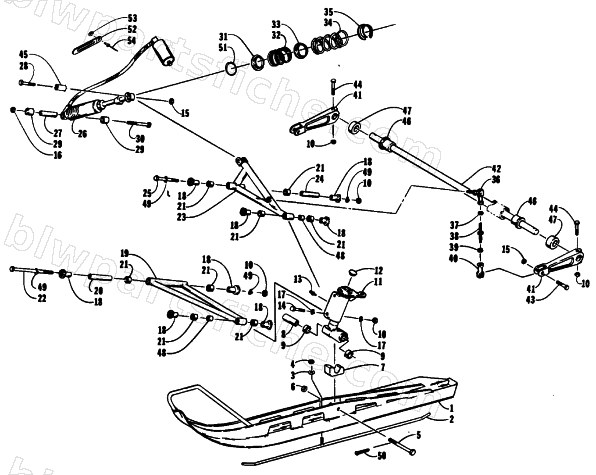 SKI AND FRONT SUSPENSION diagram