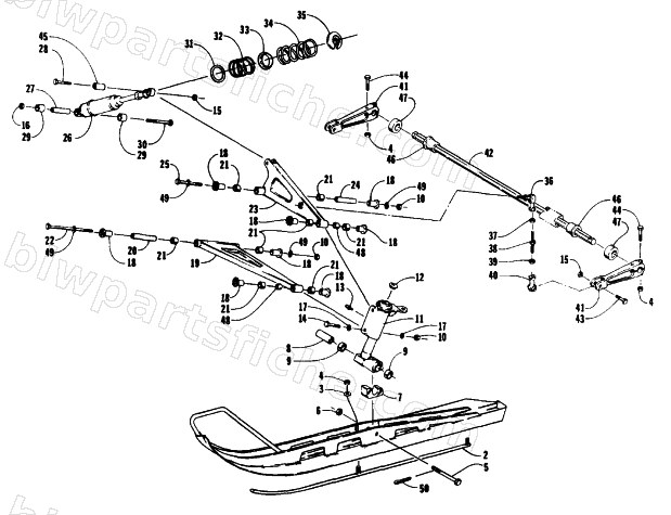 SKI AND FRONT SUSPENSION diagram