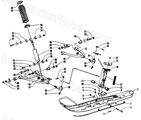 SKI AND FRONT SUSPENSION diagram